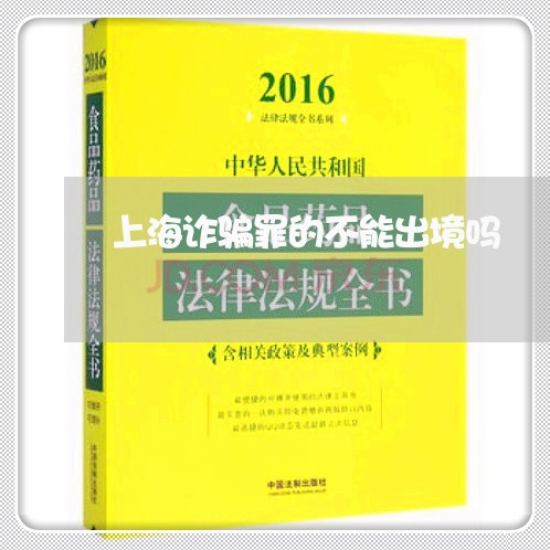 上海诈骗罪的不能出境吗/2023041182717