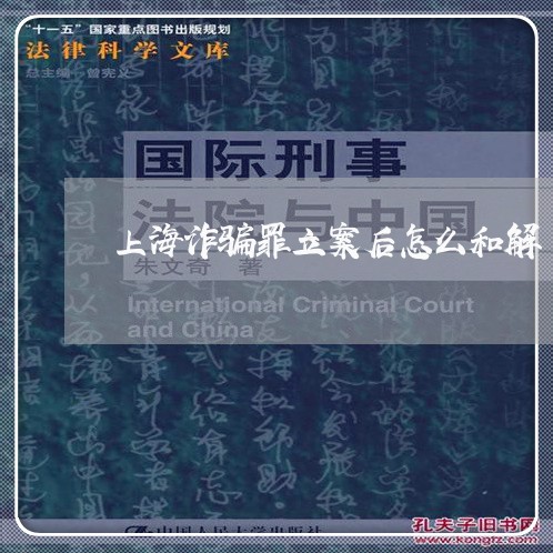 上海诈骗罪立案后怎么和解/2023031957140