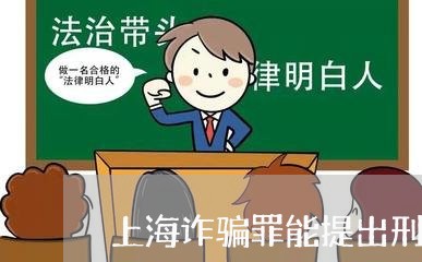 上海诈骗罪能提出刑事附带民事/2023042023927