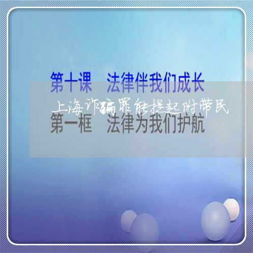 上海诈骗罪能提起附带民/2023021695149 上海诈骗罪能提起附带民/2023021695149