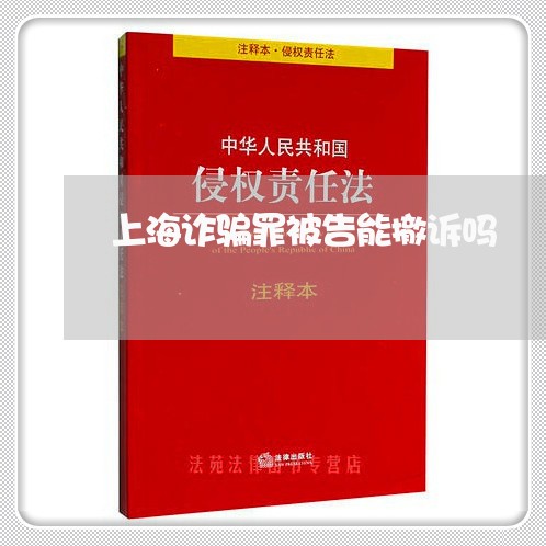 上海诈骗罪被告能撤诉吗/2023041122724