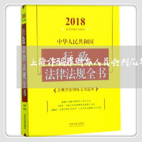 上海诈骗罪财务人员会判几年/2023032205926