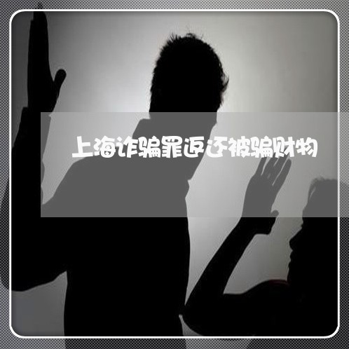 上海诈骗罪返还被骗财物/2023021640389 上海诈骗罪返还被骗财物/2023021640389