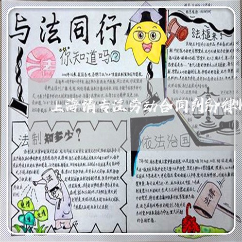 上海请专注劳动合同纠纷律师