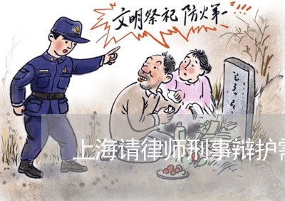 上海请律师刑事辩护需要多少钱/2023042006583