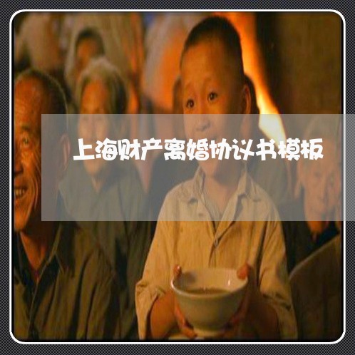 上海财产离婚协议书模板/2023021617158 上海财产离婚协议书模板/2023021617158
