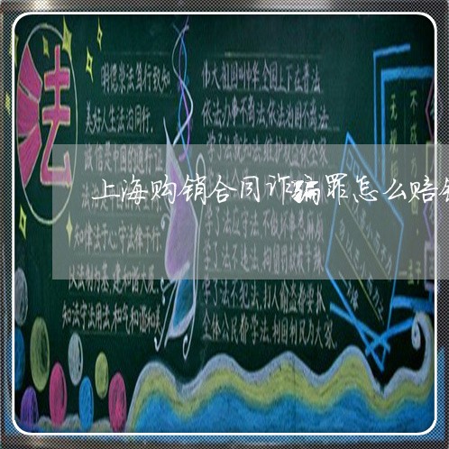 上海购销合同诈骗罪怎么赔钱/2023032258381 上海购销合同诈骗罪怎么赔钱/2023032258381