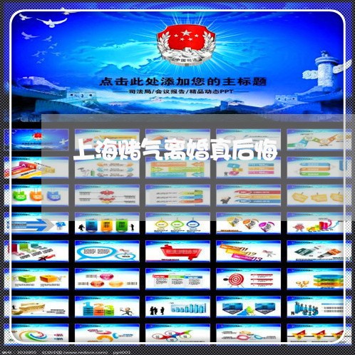上海赌气离婚真后悔/2023032537250