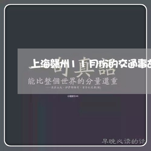 上海赣州11月份的交通事故/2023032271793
