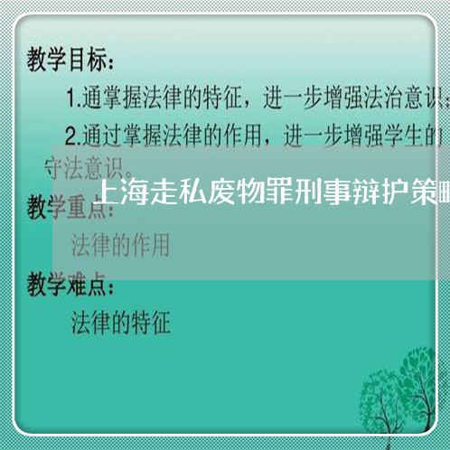 上海走私废物罪刑事辩护策略/2023032261380 上海走私废物罪刑事辩护策略/2023032261380