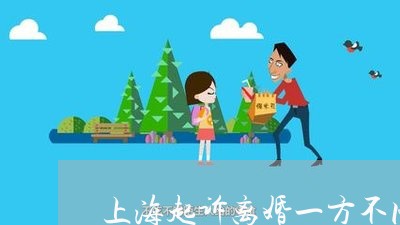 上海起诉离婚一方不同意/2023041170682