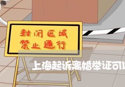 上海起诉离婚举证可以手写吗/2023032285946