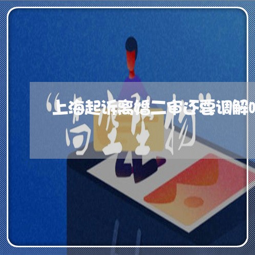 上海起诉离婚二审还要调解吗/2023032252393 上海起诉离婚二审还要调解吗/2023032252393