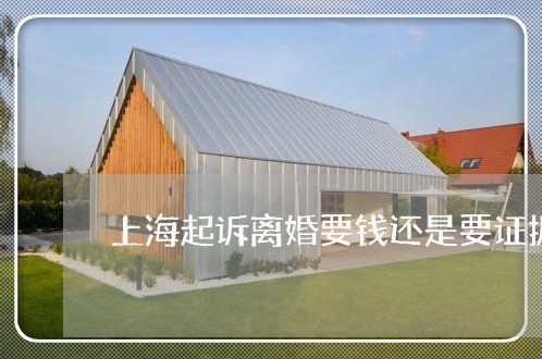 上海起诉离婚要钱还是要证据/2023032269571 上海起诉离婚要钱还是要证据/2023032269571