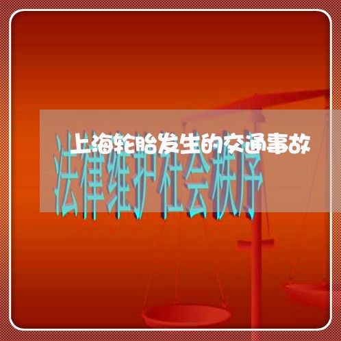 上海轮胎发生的交通事故/2023021622493 上海轮胎发生的交通事故/2023021622493