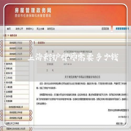 上海辩护律师需要多少钱/2023041182625