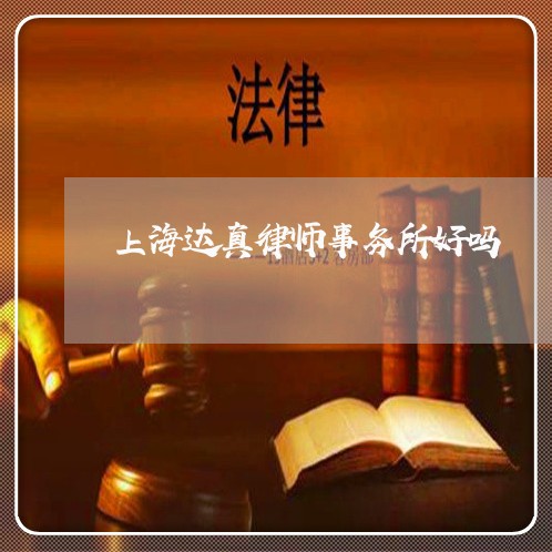 上海达真律师事务所好吗/2023041102706