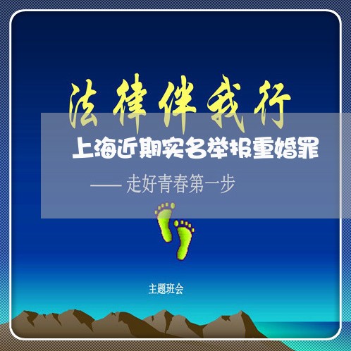 上海近期实名举报重婚罪/2023021639191 上海近期实名举报重婚罪/2023021639191