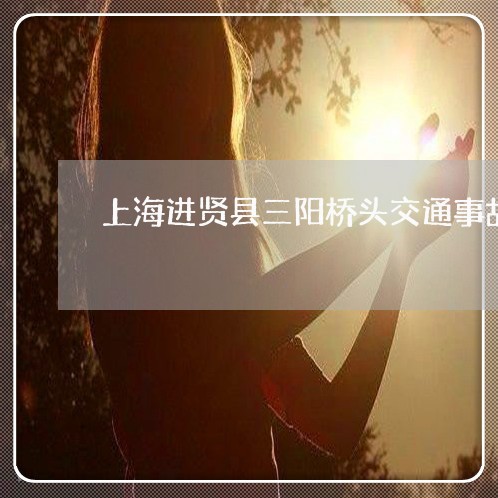 上海进贤县三阳桥头交通事故/2023032235348 上海进贤县三阳桥头交通事故/2023032235348