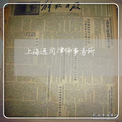 上海远同律师事务所/2023032538269 上海远同律师事务所/2023032538269