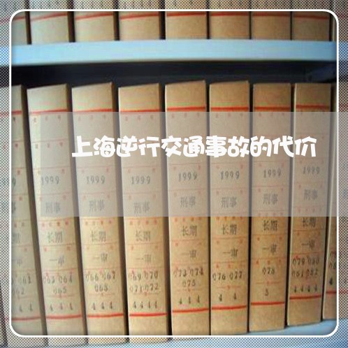 上海逆行交通事故的代价/2023021663925 上海逆行交通事故的代价/2023021663925