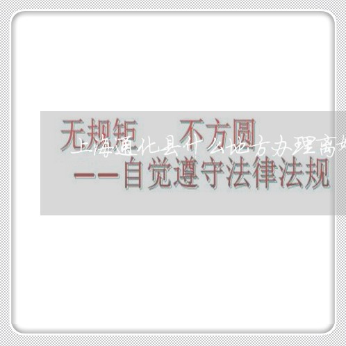上海通化县什么地方办理离婚/2023032260724