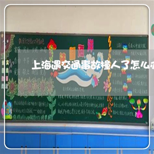 上海遇交通事故撞人了怎么办/2023032241382 上海遇交通事故撞人了怎么办/2023032241382