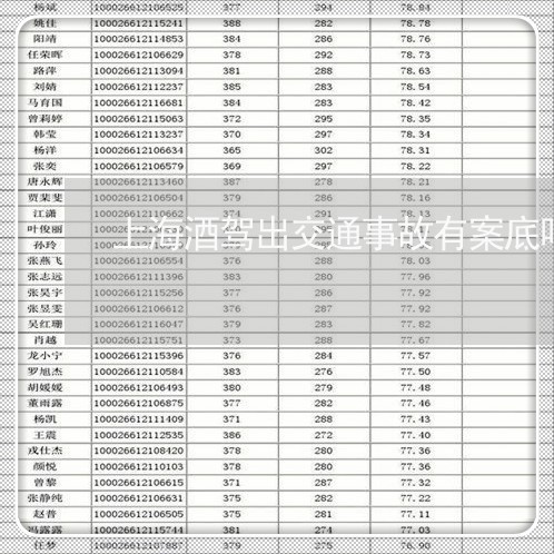 上海酒驾出交通事故有案底吗/2023032216937