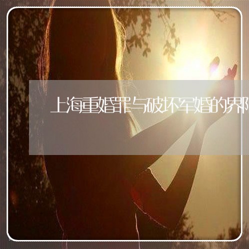 上海重婚罪与破坏军婚的界限/2023032172692 上海重婚罪与破坏军婚的界限/2023032172692