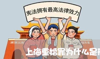 上海重婚罪为什么是刑事案件/2023032184957 上海重婚罪为什么是刑事案件/2023032184957