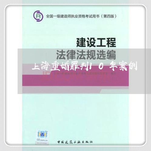 上海重婚罪判10年案例/2023041012635