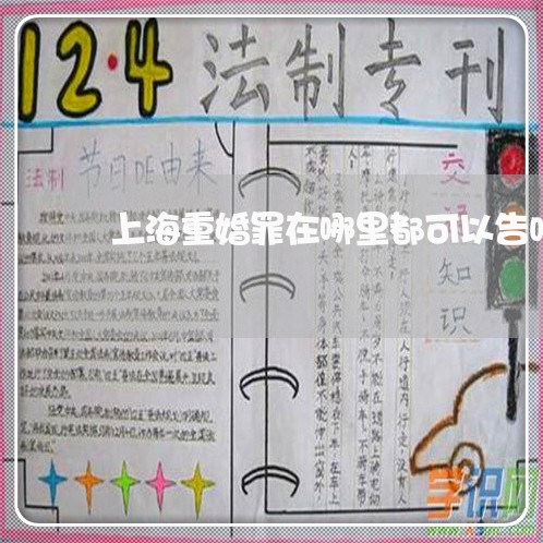 上海重婚罪在哪里都可以告吗/2023032195947 上海重婚罪在哪里都可以告吗/2023032195947