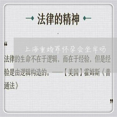 上海重婚罪怀孕会坐牢吗/2023041036172