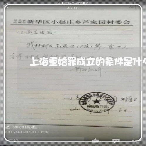 上海重婚罪成立的条件是什么/2023032130683 上海重婚罪成立的条件是什么/2023032130683