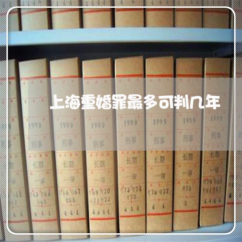 上海重婚罪最多可判几年/2023021588047 上海重婚罪最多可判几年/2023021588047