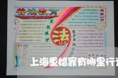 上海重婚罪有哪里行为算重婚算/2023041584046