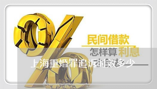 上海重婚罪追诉时效多少/2023041047160