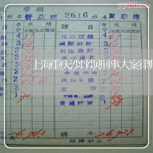 上海重庆沙坪坝刑事大案律师/2023032128403 上海重庆沙坪坝刑事大案律师/2023032128403