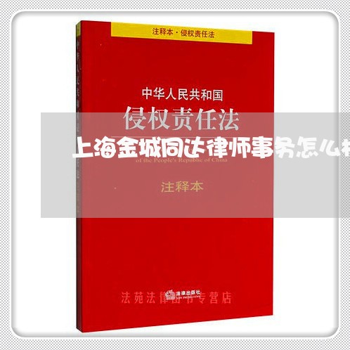 上海金城同达律师事务怎么样/2023032184704 上海金城同达律师事务怎么样/2023032184704