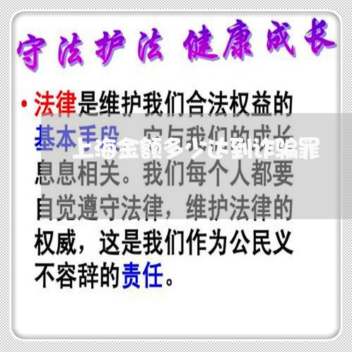 上海金额多少达到诈骗罪/2023021439260