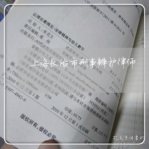 上海长治市刑事辩护律师/2023041014845