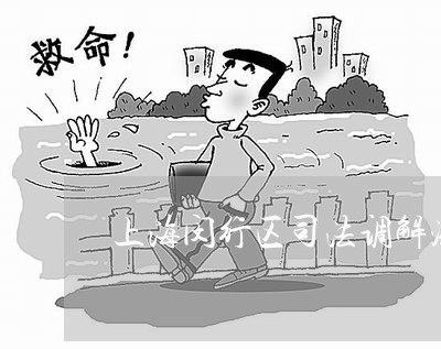 上海闵行区司法调解流程
