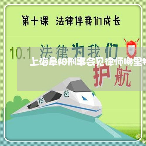 上海阜阳刑事会见律师哪里找/2023032271798