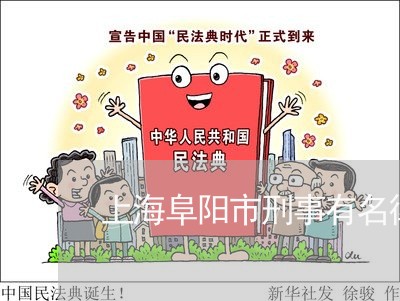 上海阜阳市刑事有名律师是谁/2023032239381