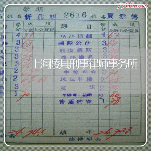 上海陵县刑事律师事务所/2023041061481