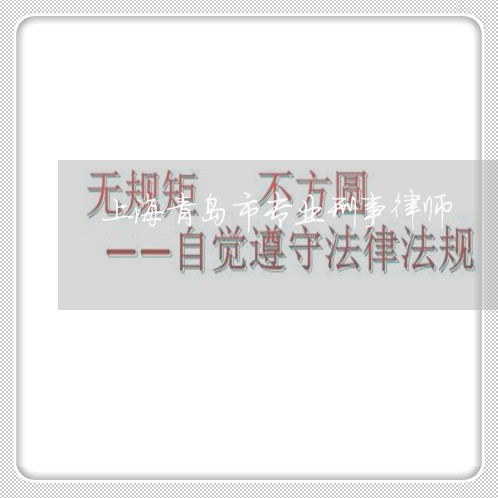 上海青岛市专业刑事律师/2023021404935 上海青岛市专业刑事律师/2023021404935