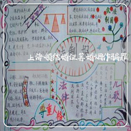 上海领结婚证算婚姻诈骗罪/2023030260371 上海领结婚证算婚姻诈骗罪/2023030260371