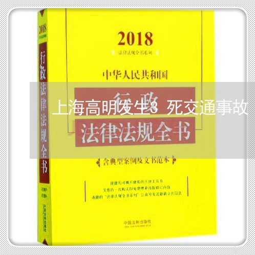上海高明发生3死交通事故/2023030234148 上海高明发生3死交通事故/2023030234148