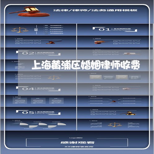 上海黄浦区婚姻律师收费 上海黄浦区婚姻律师收费