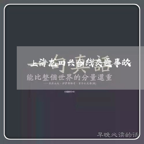 上海龙田兴合线交通事故/2023021537383